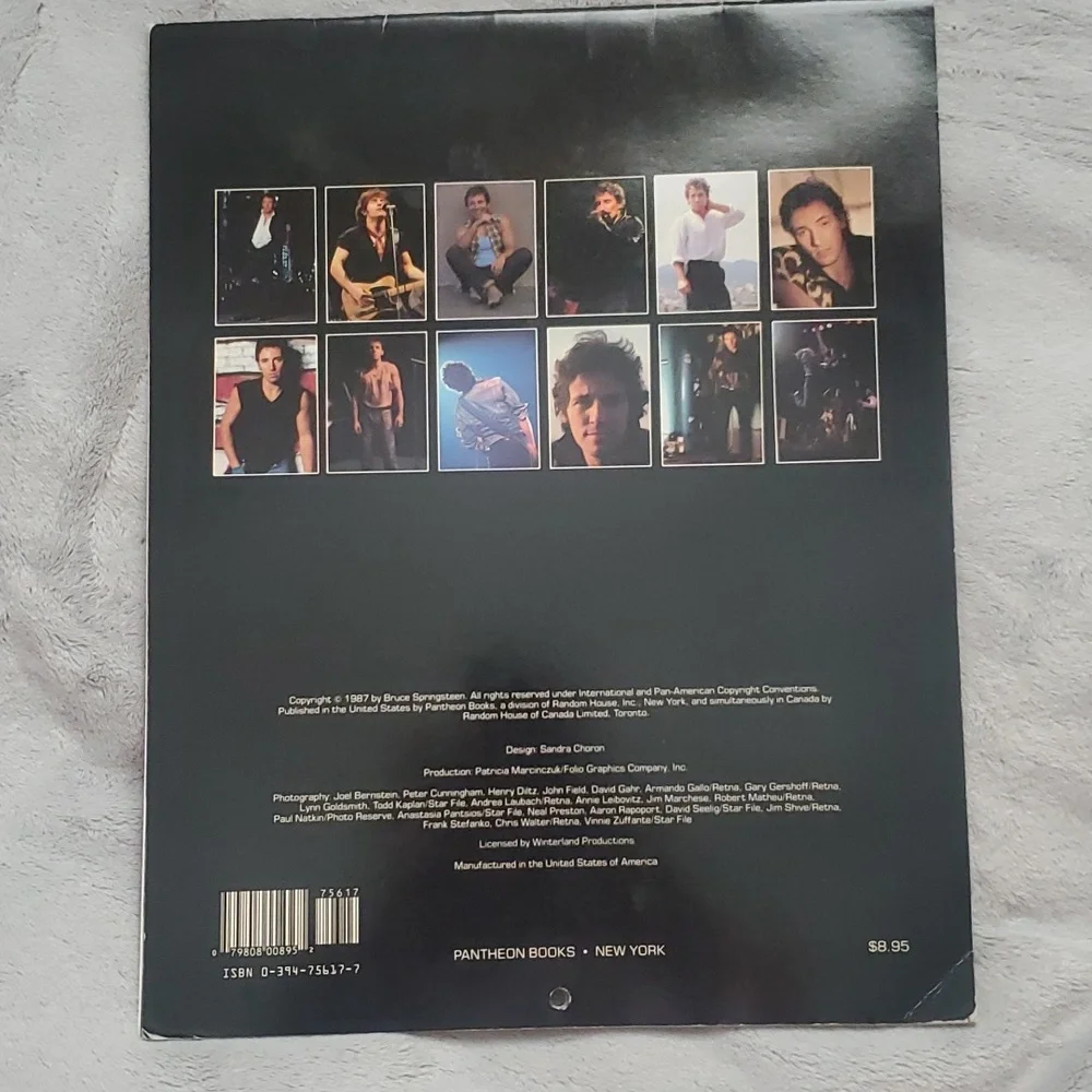 Bruce Springsteen 1988 Official Calendar Vintage Wall Decor Large Paper …
